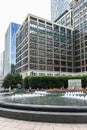 Cabot Square in the modern Canary Wharf quarter Royalty Free Stock Photo